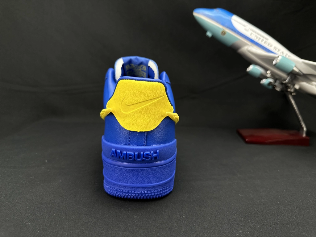 Nike Air Force 1 Grande Swoosh Azul - Vista 4