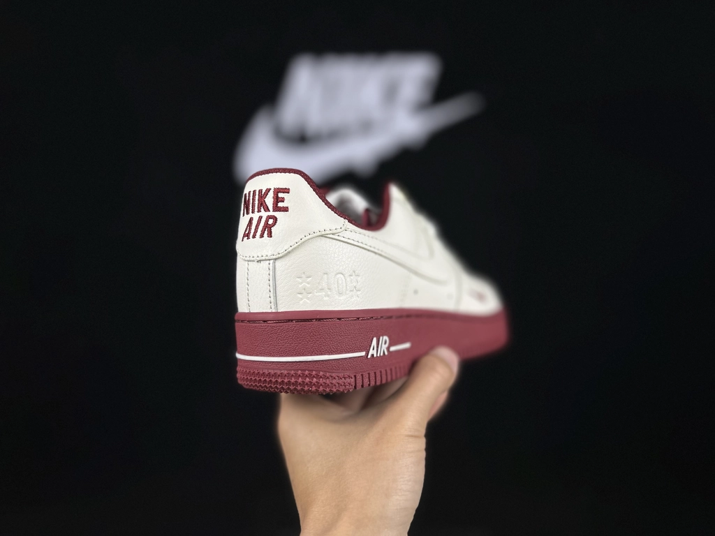 Nike Air Force 1 40.º Aniversário Bordeaux - Vista 5