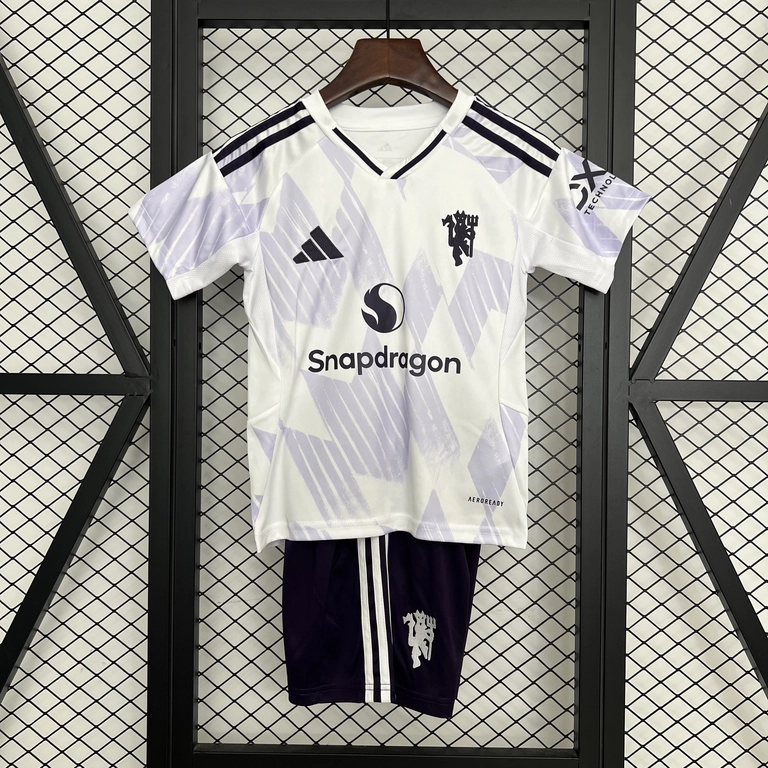 Kit Criança Manchester United terceiro equipamento 2025/26