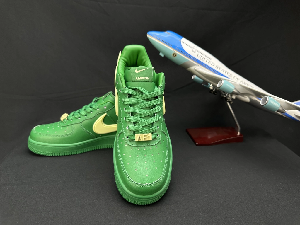 Nike Air Force 1 Grande Swoosh Verde 3 - Vista 6