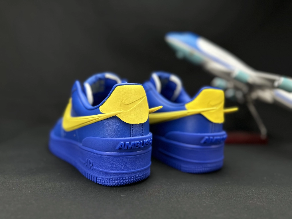 Nike Air Force 1 Grande Swoosh Azul - Vista 6
