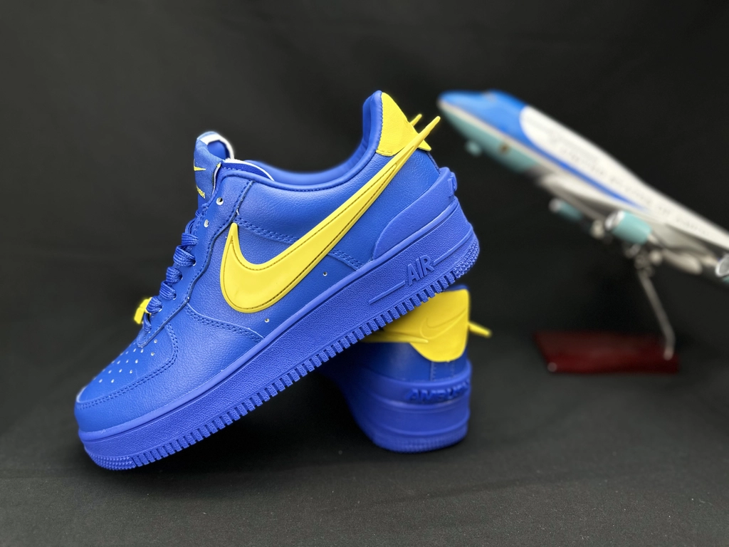 Nike Air Force 1 Grande Swoosh Azul - Vista 7