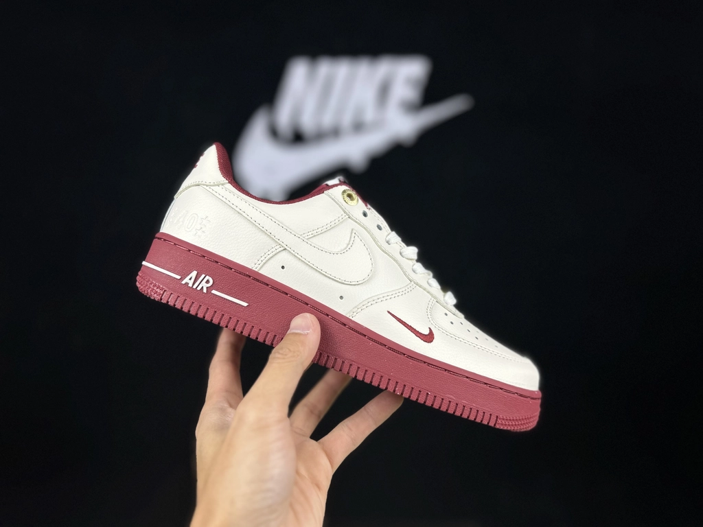 Nike Air Force 1 40.º Aniversário Bordeaux - Vista 7