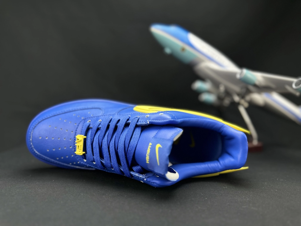 Nike Air Force 1 Grande Swoosh Azul - Vista 8