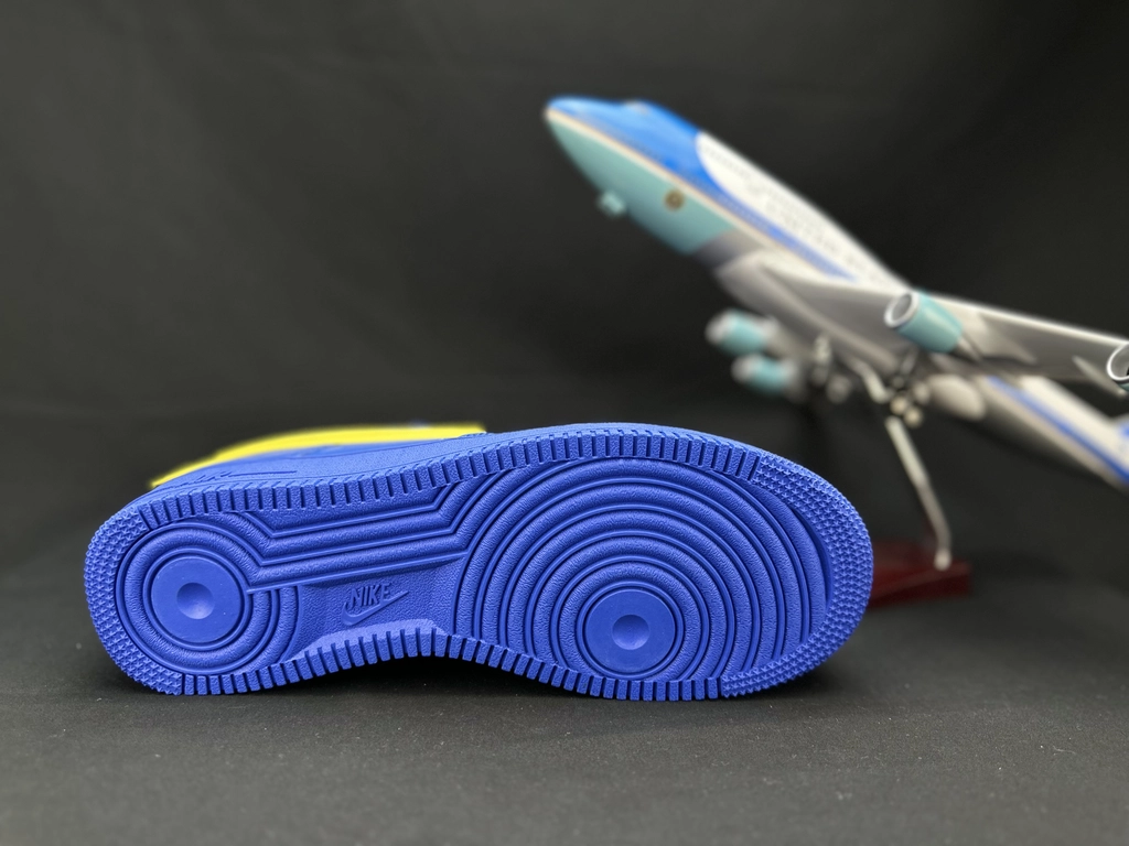 Nike Air Force 1 Grande Swoosh Azul - Vista 5