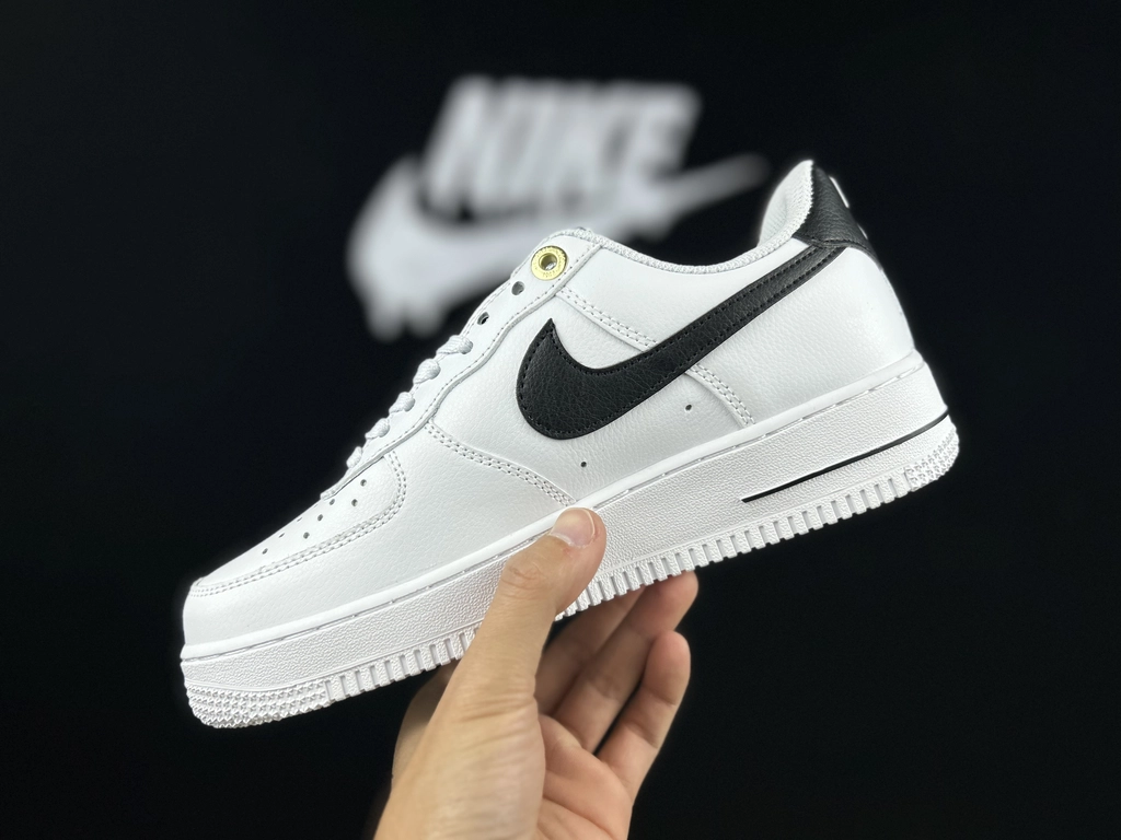 Nike Air Force 1 40.º Aniversário Branco e Preto - Vista 6