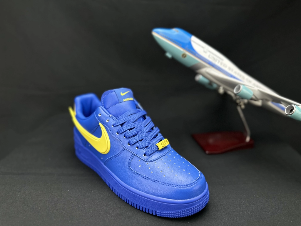 Nike Air Force 1 Grande Swoosh Azul - Vista 10