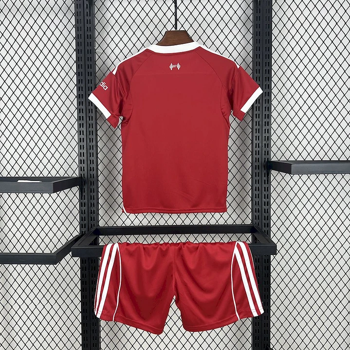 Kit Criança Liverpool Principal 2025/26 - Vista 2