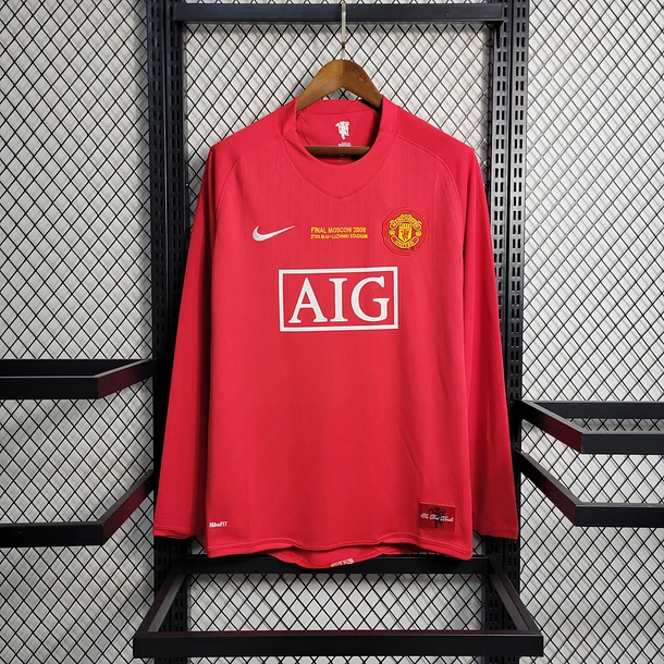 Manchester United Home 2007/08 Manga Comprida