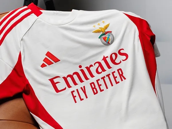 Camisola Alternativa Branca SL Benfica 2025/26 - Vista 5
